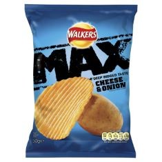 5 X WALKERS MAX CHEESE AND ONION 50 G (PACK OF 32).