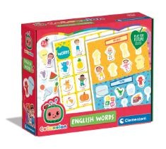 QTY OF ITEMS TO INLCUDE APPROX X15 ASSORTED KIDS TOYS AND GAMES TO INCLUDE CLEMENTONI 18107 COCOMELON FIRST ENGLISH, RAVENSBURGER THE GRUFFALO MY FIRST FLASH CARD GAME FOR KIDS AGE 3 YEARS UP - IDEAL