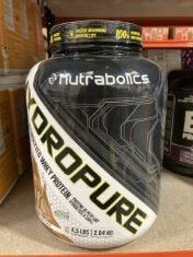 2 X NUTRABOLICS HYDROPURE WHEY PROTEIN SALTED CARAMEL FLAVOUR 2KG.