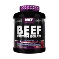 3 X WHEY PROTEIN TUBS TO INCLUDE NXT NUTRITION BEEF PROTEIN ISOLATE POWDER - PROTEIN POWDER HIGH IN NATURAL AMINO ACIDS - PALEO, KETO FRIENDLY - DAIRY AND GLUTEN FREE | 1.8KG (BLACK GRAPE).