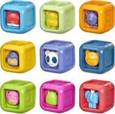 15 X PLAYSKOOL CRITTER BUILDING BLOCKS.