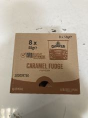 11 X QUAKER OATS CARAMEL FUDGE FLAVOUR (8 POTS PER BOX).