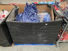 PALLET OF ASSORTED ITEMS TO INCLUDE VENUM JIU JITSU SUIT IN WHITE SIZE A1 (KERBSIDE PALLET DELIVERY)