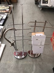 QTY OF ASSORTED JOHN LEWIS HOUSEHOLD ITEMS / PARTS TO INCLUDE METAL FREESTANDING 2 TIER TOWEL RAIL