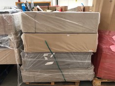 PALLET OF ASSORTED DIVAN BASES TO INCLUDE GREY DIVAN BASE (KERBSIDE PALLET DELIVERY)