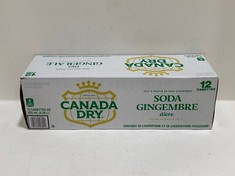 QTY OF CANADA DRY SODA GINGEMBRE 355ML CANS - BBE: (COLLECTION ONLY)