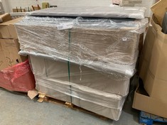 PALLET OF ASSORTED BED BASES TO INCLUDE SANA SLEEP DESIGNER DIVAN BASE IN GREY (KERBSIDE PALLET DELIVERY)