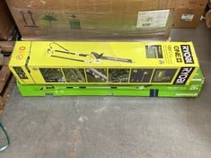 RYOBI ONE + 18V CORDLESS POLE HEDGE TRIMMER AND GREENWORKS 40 VOLT POLE/SAW HEDGE TRIMMER