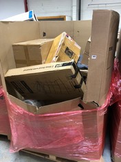 PALLET OF ASSORTED ITEMS TO INCLUDE AIDAPT 2 STEP STOOL WITH HANDRAIL (KERBSIDE PALLET DELIVERY)