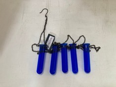 12 X STONE THE CROWS QUINTUPLE TUBES HANGER - BLUE - HEIGHT 125CM - TOTAL RRP £204