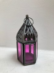 72 X STONE THE CROWS SET OF 24 HEXAGONAL LANTERNS - (H) 14 X (W) 6.5 X (D) 6.5 CM - TOTAL RRP £1440