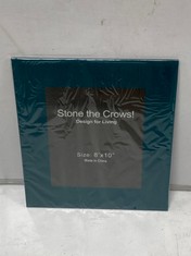 48 X STONE THE CROWS PHOTOFRAME - 8" X 10" - TEAL - HEIGHT 36CMS - TOTAL RRP £576