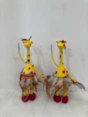 24 X STONE THE CROWS MEDIUM PAIR OF DANCING GIRAFFES - HEIGHT 37CM - TOTAL RRP £576