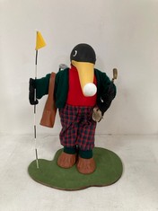 6 X STONE THE CROWS ERNIE - GOLFER- HEIGHT 44CM - TOTAL RRP £360