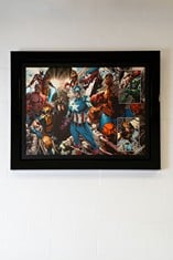 2011 Earthfall #2 signed by Stan Lee Print No. 2 of 10 Approx' Dimensions 24"x18"