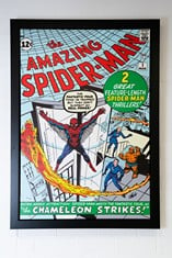 1963 The Amazing Spider-Man #1 - Spider-Man Meets The Fantastic Four, Medium: Boxed Canvas, Image Size: 40" x 27.5", signed by Stan Lee Print No. 166 of 195