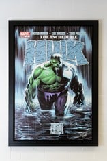 2005 The Incredible Hulk #77 - Tempest Fugit, Medium: Boxed Canvas, Image Size: 40" x 27.5", signed by Stan Lee Print No. 14 of 195