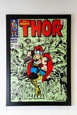 1966 The Mighty Thor #154, Medium: Boxed Canvas, Image Size: 40" x 27.5", signed by Stan Lee Print No. 7 of 195