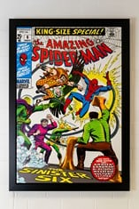 1969 The Amazing Spider-Man #6 Signed by Stan Lee Print No.7 of 195