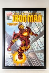 2003 The Invincible Iron Man #65 - Manhunt, Medium: Boxed Canvas, Image Size: 50" x 34", signed by Stan Lee Print No. i7 of 9