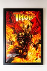 2010 Thor #612, Medium: Boxed Canvas, Image Size: 44" x 30", signed by Stan Lee Print No. 34 of 95