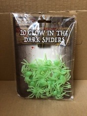 QUANTITY OF ITEMS TO INCLUDE 20 GLOW IN THE DARK SPIDERS RRP £184: LOCATION - A RACK