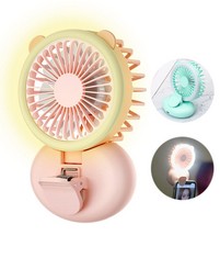 QUANTITY OF ASSORTED ITEMS TO INCLUDE SNOWPEA PORTABLE HANDHELD FAN, MINI PERSONAL HAND FAN WITH LED LIGHT, 2000MAH BATTERY OPERATED MAKEUP FAN FOR WOMEN GIRLS OUTDOOR OFFICE TRAVEL -PINK: LOCATION -