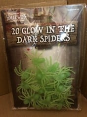 49 X 20 GLOW IN THE DARK SPIDERS RRP £131: LOCATION - A RACK