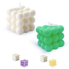 QUANTITY OF ASSORTED ITEMS TO INCLUDE BUBBLE CANDLE BUBBLE CANDLES HOME DECORATION BRIGHT CANDLE TRENDY CANDLES HANDMADE CUBE CANDLE FOR BEDROOM BATHROOM DECORATIONS AESTHETIC ABSTRACT DECOR SET , 1