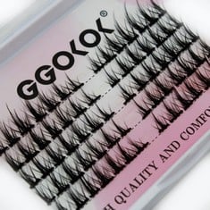 QUANTITY OF ASSORTED ITEMS TO INCLUDE GGOKOK LASH CLUSTERS, 70 PCS INDIVIDUAL CLUSTER LASHES DIY LASH EXTENSION EYELASH CLUSTERS VOLUME WISPY LASHES SUPER THIN BAND REUSABLE SOFT & COMFORTABLE , STYL