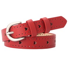 QUANTITY OF ASSORTED ITEMS TO INCLUDE FAIRYGATE RED BELTS WOMEN ELASTIC BELT DRESS STRETCHY WIDE WAIST VINTAGE THICK CINCH PU LEATHER A9315: LOCATION - A RACK