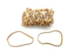 QUANTITY OF ASSORTED ITEMS TO INCLUDE PROGOM - RUBBER BANDS - BLONDE - 160 MM X 6 MM - 100 G BAG: LOCATION - A RACK