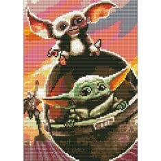 QUANTITY OF ASSORTED ITEMS TO INCLUDE NAIMOER YODA DIAMOND PAINTING KITS FOR ADULTS, DIY FULL DRILL 5D DIAMOND ART STAR WARS DIAMOND PAINTING CARTOON DIAMOND PAINTING KITS FOR RELAXATION AND HOME WAL