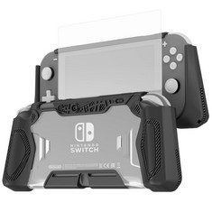 49 X SWITCH LITE CASE, ERGONOMIC/GRIP/SHOCK-ABSORPTION AND ANTI-SCRATCH/STURDY SWITCH LITE PROTECTOR BLACK - TOTAL RRP £530: LOCATION - TABLES