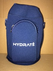 14 X HYDRATE BLUE CARRIER SLEEVE ACCESSORY FOR STAINLESS STEEL XL JUG 2.2 LITRE - WITH CARRYING STRAP AND PHONE POUCH - PROTECTIVE AND INSULATING NEOPRENE COVER FOR YOUR WATER BOTTLE - TOTAL RRP £116