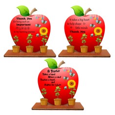 QUANTITY OF TEACHER GIFTS ORNAMENTS, THANK YOU TEACHER GIFTS, APPRECIATION LEAVING GIFTS FOR SCHOOL TEACHER, TA, NURSERY, BEST GIFTS FOR TEACHER WOMEN MEN TEACHERS DAY BIRTHDAY CHRISTMAS - TOTAL RRP: