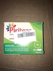 QUANTITY OF ITEMS TO INCLUDE PIRITEZE HAYFEVER & ALLERGY 10MG TABLETS RRP £187: LOCATION - B RACK