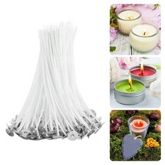 45 X SOOSABLE CANDLE WICKS PRE WAXED CANDLE WICKS FOR CANDLE MAKING DIY CRAFTS , 10 CM, 100  - TOTAL RRP £153: LOCATION - B RACK