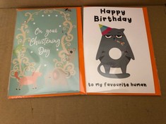 QUANTITY OF GIFT CARDS TO INCLUDE NOVELTY BIRTHDAY CARDS RRP £250: LOCATION - C RACK