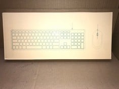 QUANTITY OF ASSORTED ITEMS TO INCLUDE WIRED KEYBOARD AND MOUSE SET, FULL SIZE QWERTY UK WIRED KEYBOARD, SCISSOR-SWITCH KEYS, WIRED MICE WITH 800/1200/1600 ADJUSTABLE DPI, COMPATIBLE WITH WINDOWS COMP