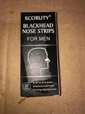 QUANTITY OF SCOBUTY BLACKHEAD STRIPS FOR MEN : LOCATION - C RACK