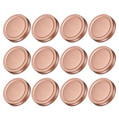 QUANTITY OF ASSORTED ITEMS TO INCLUDE SOURCING MAP MASON JAR LIDS, 70MM/2.76" REGULAR MOUTH TIN PLATE CAPS LEAK PROOF FOR CANNING JARS KITCHEN STORAGE, , ROSE GOLD 12PCS : LOCATION - TABLES