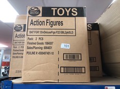 3 X BOXES OF 2 X BATMAN ACTION FIGURES: LOCATION - BLUE RACK