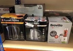 QUANTITY OF KITCHEN & APPLIANCES ITEMS TO INCLUDE BREVILLE BLEND ACTIVE PERSONAL BLENDER & SMOOTHIE MAKER | 350W | 2 PORTABLE BLEND ACTIVE BOTTLES (600ML) | LEAK PROOF LIDS | WHITE & GREEN [VBL246]: