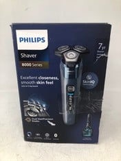 PHILIPS SHAVER SERIES 8000 - WET & DRY ELECTRIC SHAVER WITH SKIN IQ TECHNOLOGY IN ICE BLUE, POP-UP TRIMMER, CHARGING STAND, TRAVEL CASE, QUICK CLEAN POD, CLEANING BRUSH (MODEL S8692/55).:: LOCATION -