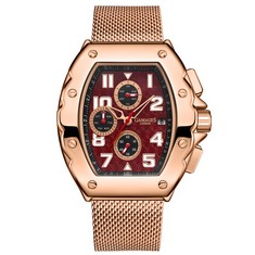 GAMAGES OF LONDON LIMITED EDITION HAND ASSEMBLED DIMENSIONAL AUTOMATIC ROSE WATCH SKU:GA1481 RRP £715: LOCATION - A