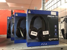 4 X PRO4-70 WIRED STEREO GAMING HEADSET PS4.: LOCATION - F