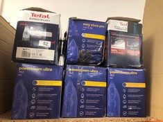 QUANTITY OF KITCHEN & APPLIANCES ITEMS TO INCLUDE TEFAL STEAM IRON, EXPRESS STEAM, 2600 WATTS, BLUE AND GREY, FV2882, 0.27L: LOCATION - A