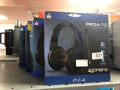 4 X PRO4-70 WIRED STEREO GAMING HEADSET PS4.: LOCATION - F