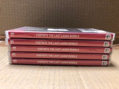 5 X FORTNITE: THE LAST LAUGH BUNDLE (NINTENDO SWITCH). - SEALED: LOCATION - F